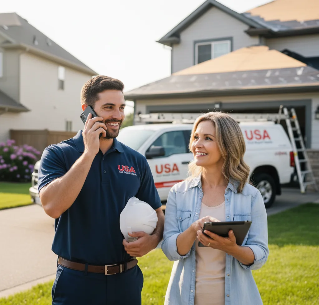 USA Roof Repair Experts customer support in Youngtown